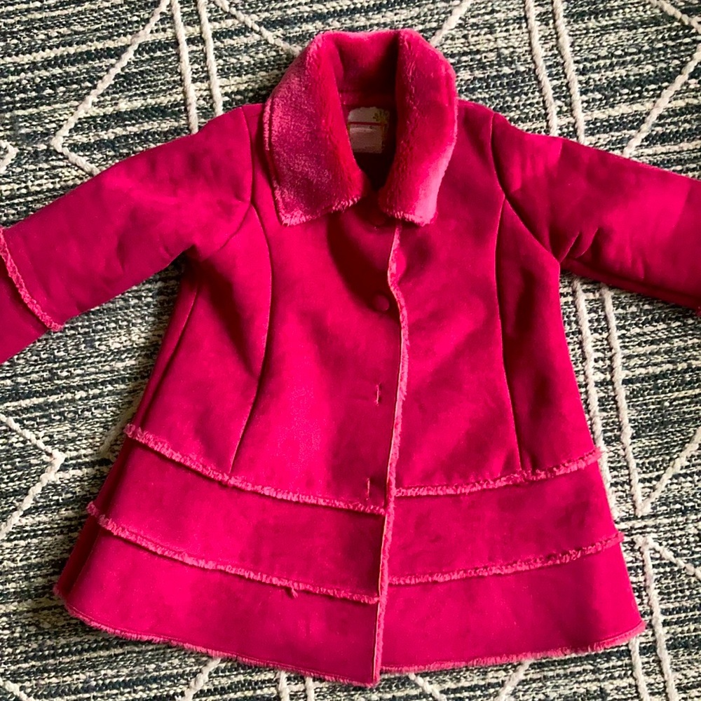 Girls pink pea coat